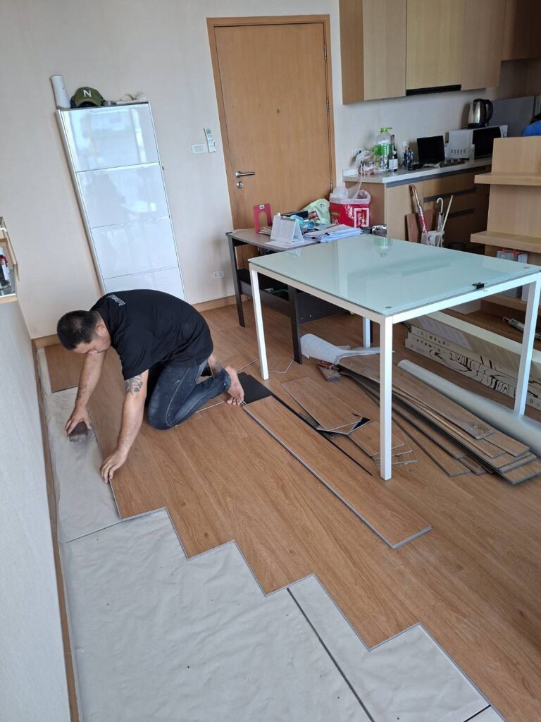 ติดตั้งพื้น SPC ใหม่ โดย ดับเบิลฟลอร์